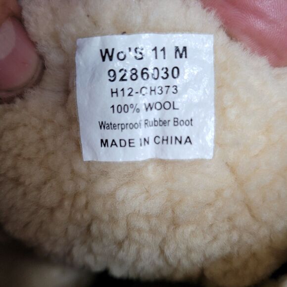 Sperry Shearwater Boots Womens 11 M Brown Leather REAL Shearling Duck Rain Snow - Picture 8 of 9